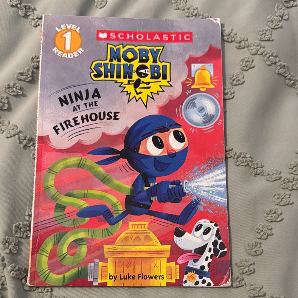 Scholastic Moby Shinobi Adventure Book- Ninja at the Firehouse. Level 1 Reader.